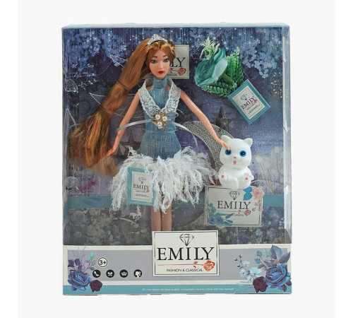 Лялька QJ 126 C (48/2) висота 30 см, вихованець, квітка, в коробці – в наличии! Купите сейчас у KAZKOVA