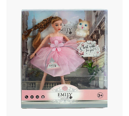 Лялька QJ 117 B (48/2) висота 30 см, вихованець, квіти, в коробці