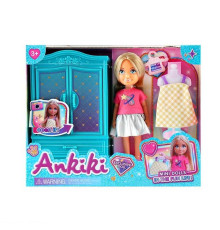 Лялька з аксесуарами 606030 (60) висота ляльки - 13 см, шафа, сукня, в коробці