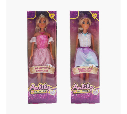 Лялька 616038 (48) 2 види, діадема, вечірня сукня, висота 30 см, в коробці