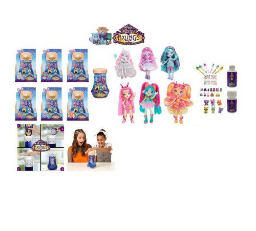 Лялька TK 2037 (120/2) 15 см, чарівна вода, аксесуари, наліпки, в коробці, ВИДАЄТЬСЯ МІКС ВИДІВ