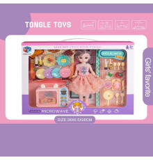 Лялька 6688-24 (36) висота: 22 см, імітація скляних очей, шарнірні суглоби, аксесуари, в коробці