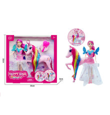 Лялька 6090 EE (36/2) висота: 30см, аксесуари, поні, знімний одяг, в коробці