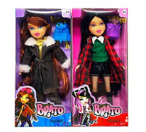 Лялька DK 352 (144/2) 2 види, висота 25.5 см, знімний одяг, шарнірні кінцівки, рюкзак, в коробці