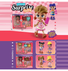 Лялька KZ 9015 (180/2) висота ляльки 9 см, змінні зачіски, рухомі кінцівки, аксесуари, в коробці