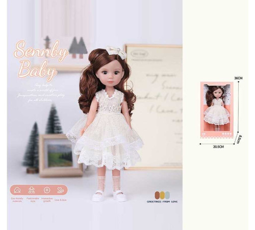 Лялька MN 335 (48) висота: 34 см, імітація скляних очей, взуття, в коробці – в наличии! Купите сейчас у KAZKOVA