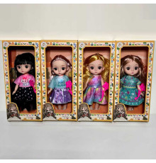 Лялька A 01 F (144/2) висота 20 см, рухливі кінцівки та голова, знімний одяг та взуття, щітка для волосся, в коробці, ВИДАЄТЬСЯ ТІЛЬКИ МІКС ВИДІВ