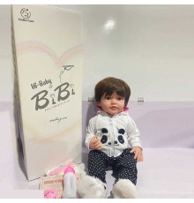 Лялька XBY 5551 (12) висота 52 см, гумова, пляшечка, памперс, соска, в коробці