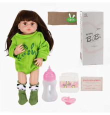 Лялька XBY 5530 IC (12) звуки, висота 52 см, гумова, пляшечка, памперс, соска, пов’язка, шкарпетки, в коробці