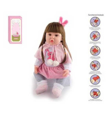 Лялька AFD 8866-9 S (12) висота: 52 см, функціональна, гумова, звуки, прошите волосся, аксесуари, в коробці