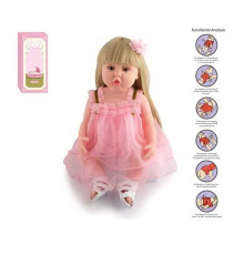 Лялька AFD 8866-10 S (12) висота: 52 см, функціональна, гумова, звуки, прошите волосся, аксесуари, в коробці