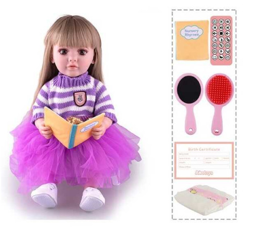 Лялька TK 4250-09 (9) "W Toys", УКР. ОЗВУЧУВАННЯ, казки, пісні, веде діалог з дитиною, багато функцій, в коробці