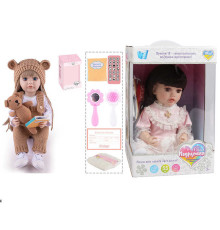 Інтерактивна лялька TK 9036-28 (9) "WToys", ОЗВУЧУВАННЯ УКРАЇНСЬКОЮ МОВОЮ, висота 55 см, пульт, на батарейках, аксесуари, рухає кінцівками, казки, пісні, віршики, скоромовки, відповідає на запитання, звуки тварин, мелодії, повторюшка, в коробці