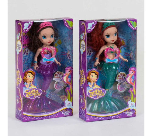 Лялька-Русалка 833 (72/2) 2 види, світлові та звукові ефекти, коробці