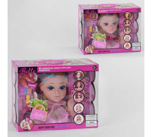 Манекен для зачісок 8869-12 (24) 2 види, підсвічування, світло, звук, в коробці