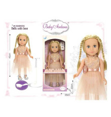 Лялька A 666 C (24/2) "Модниця", аксесуари, 45 см, в коробці