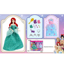 Лялька з аксесуарами 91062 D (24) висота 30 см, діадеми, сережки, намиста, гребінець, сукні, туфлі, в коробці