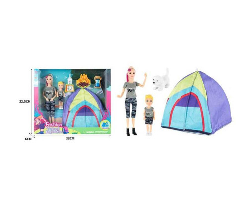 Набір ляльок ST 5616-3 (36/2) 2 ляльки, висота 28 см, 13 см, намет, аксесуари, декор, в коробці