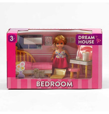 Лялька K 899-133 (48/2) висота 10 см, спальня, аксесуари, улюбленець, предмети декору, меблі, в коробці