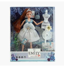 Лялька QJ 126 D (48/2) висота 30 см, сумочка, манекен, квіти, в коробці