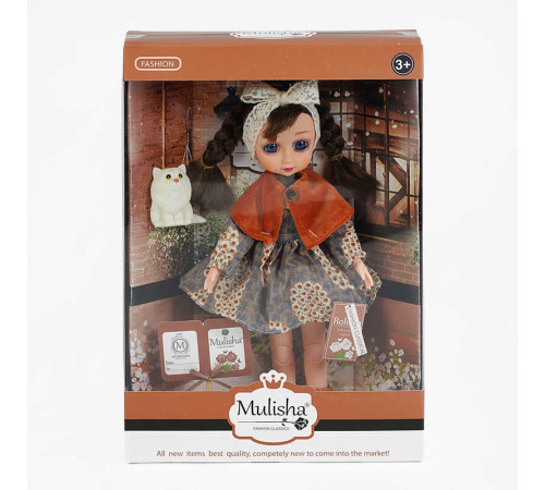 Лялька QJ 105 C (48/2) висота 30 см, пов'язка на голову, улюбленець, в коробці