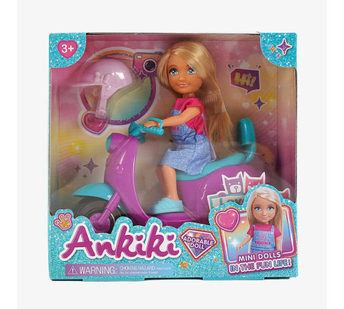 Лялька з аксесуарами 606006 (72) висота ляльки 13.5 см, мотоцикл, в коробці – в наличии! Купите сейчас у KAZKOVA