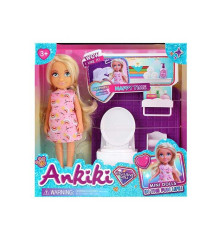 Лялька з аксесуарами 606031 (72) висота ляльки - 13 см, аксесуари, прошите волосся, гумова голова, в коробці