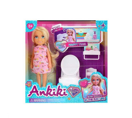 Лялька з аксесуарами 606031 (72) висота ляльки - 13 см, аксесуари, прошите волосся, гумова голова, в коробці