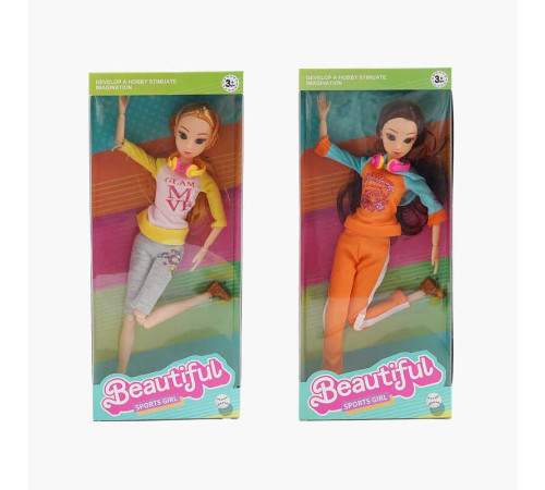 Лялька SH 207-2 (108/2) 2 види, 30 см, шарнірні суглоби, імітація скляних очей, взуття, аксесуар, в коробці