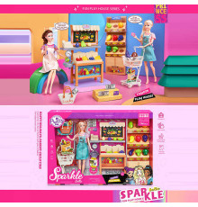 Лялька 7011 (16) 30 см, шарнірні суглоби, аксесуари, меблі, в коробці