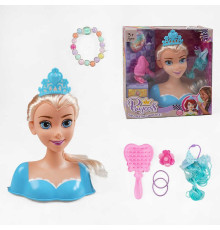 Манекен для зачісок LK 1712 (48/2) гребінець, аксесуари, в коробці