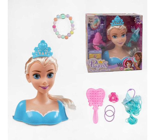 Манекен для зачісок LK 1712 (48/2) гребінець, аксесуари, в коробці