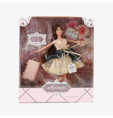 Лялька 6350-10 (48/2) висота: 30 см, шарнірні суглоби, знімний одяг, валізка, в коробці