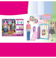 Набір ляльок WG 241 (24/2) висота: 30 см, знімний одяг, рухомі кінцівки, аксесуари, гойдалка, гірка, в коробці