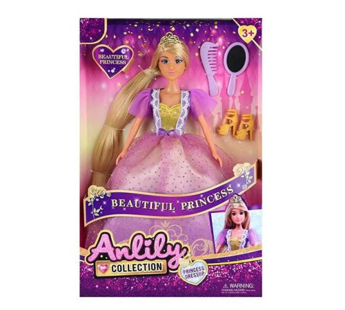 Лялька 616612 (36) висота 30 см, рухомі кінцівки, прошите волосся, аксесуари, знімний одяг, в коробці