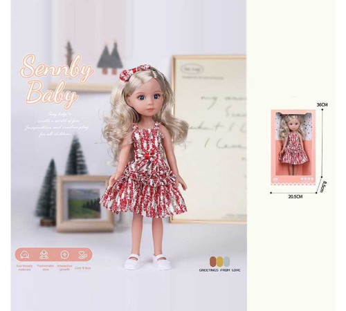 Лялька MN 336 (48) висота: 34 см, імітація скляних очей, взуття, в коробці – в наличии! Купите сейчас у KAZKOVA