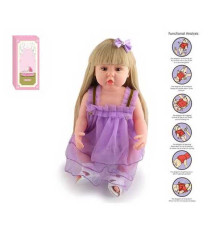 Лялька AFD 8866-11 S (12) висота: 52 см, функціональна, гумова, звуки, прошите волосся, аксесуари, в коробці