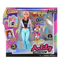 Набір ляльок 616805 (24) 2 ляльки, висота: 30 см, маленька лялька: 12 см, шарнірні з’єднання суглобів, знімний одяг та взуття, аксесуари, в коробці