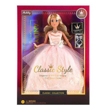 Лялька 616502 (24) висота 29 см, шарнірні кінцівки, сережки, 2 намиста, знімний одяг та взуття, в коробці