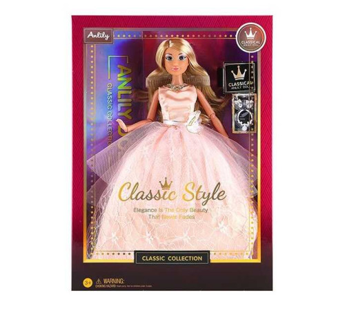 Лялька 616502 (24) висота 29 см, шарнірні кінцівки, сережки, 2 намиста, знімний одяг та взуття, в коробці – в наличии! Купите сейчас у KAZKOVA