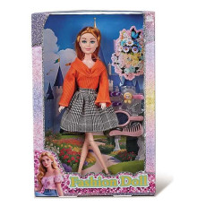 Лялька 8675-3 (48) висота: 30 см, шарнірні з’єднання суглобів, голова та руки - гума, знімний одяг та взуття, змінне взуття, аксесуари, в коробці