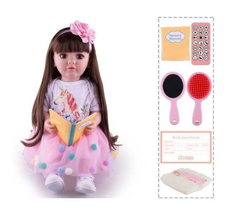 Лялька TK 7771-60 (9) "W Toys", УКР. ОЗВУЧУВАННЯ, казки, пісні, веде діалог з дитиною, багато функцій , в коробці