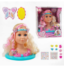 Манекен для зачісок YL 888 C-1 (8) манекен для зачісок та макіяжу, світловий ефект, з аксесуарами, в коробці