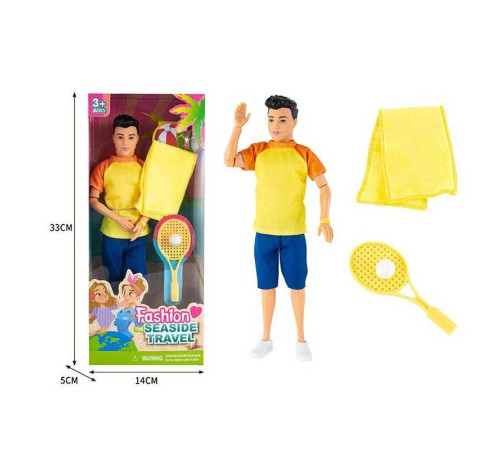 Лялька ST 55669-16 (120/2) висота 30 см, тенісна ракетка, рушник, в коробці – в наличии! Купите сейчас у KAZKOVA