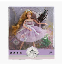 Лялька QJ 118 (48/2) діадема, скрипка, квітка, висота 30 см, в коробці