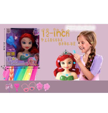 Манекен для зачісок 2615 Штрих = 35448 (96/2) імітація скляних очей, аксесуари, гребінець, в коробці