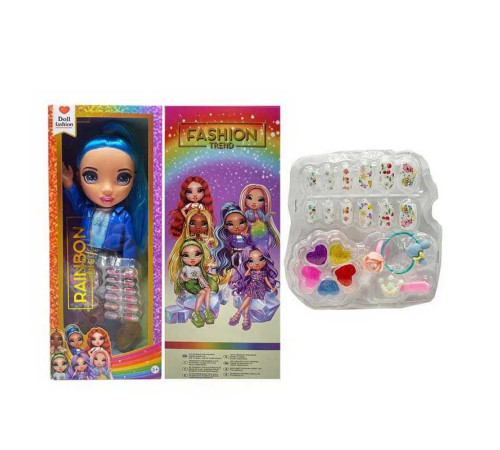 Лялька TK 2026 (72/2) висота 32см, пісня англійською, знімний одяг та взуття,накладні нігті, каблучка, заколка, резинка, блиск для губ, в коробці