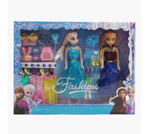 Набір ляльок 1931 C (40/2) 2 ляльки, 26 см, шарнірні суглоби, аксесуари, одяг, в коробці