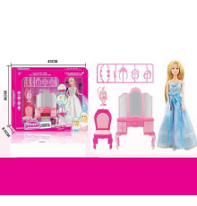 Лялька 131-29 (24) 30 см, шарнірні суглоби, аксесуари, меблі, в коробці