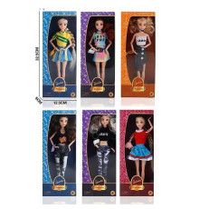 Лялька LK 1481-7 (144/2) 6 видів, імітація скляних очей, шарнірні суглоби, в коробці, ВИДАЄТЬСЯ ТІЛЬКИ МІКС ВИДІВ